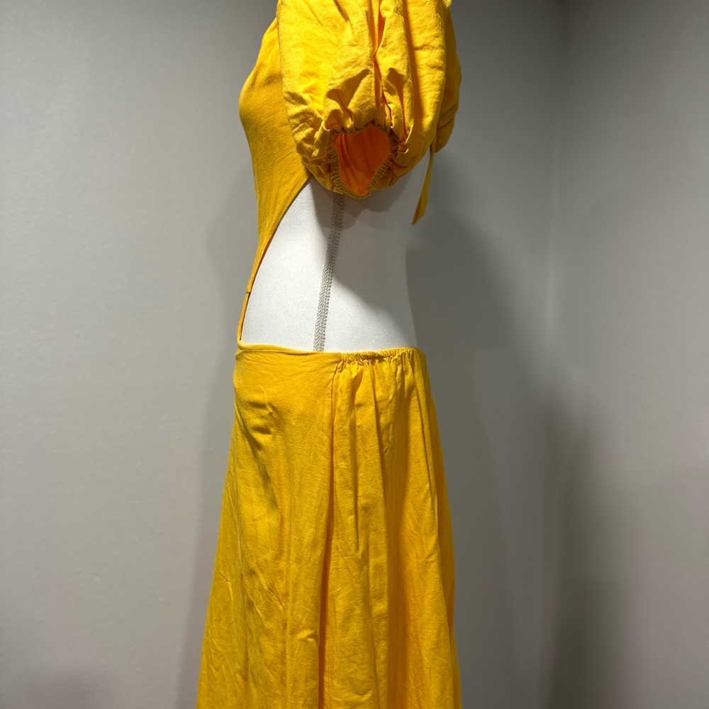 Anthropologie Farm Rio Woman’s off the shoulder Knotted midi dress size XS - Picture 2 of 10